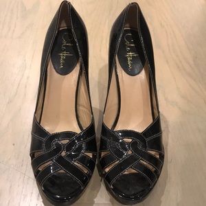 black pumps - patent leather